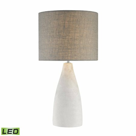 ELK STUDIO Rockport 21'' High 1-Light Table Lamp - Polished Concrete - Includes LED Bulb D2949-LED